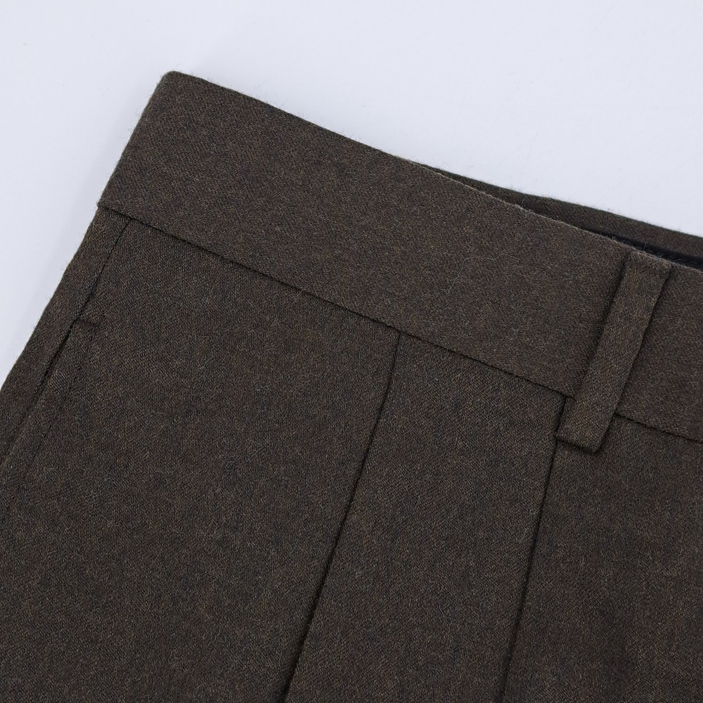 Jos A Bank Executive Collection Mens Pleated Dress Pants 36x30 Brown Wool Blend - Picture 3 of 11